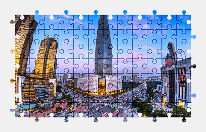 Пазлы Онлайн - Небоскреб Lotte World Tower