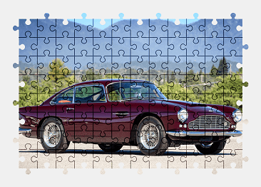 Пазлы Онлайн Астон Мартин db4 1958