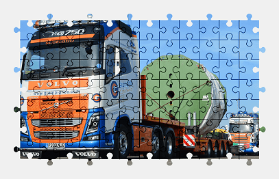 Пазлы Онлайн Volvo FH16 750