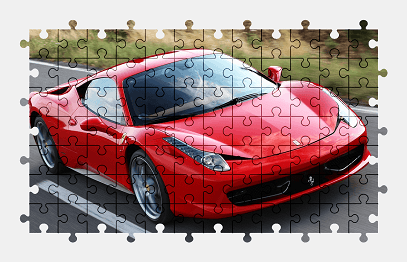 Пазлы Онлайн Ferrari 458 Italia