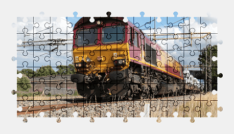Пазлы Онлайн Локомотив EMD Class 66