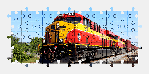 Пазлы Онлайн Тепловоз GE ES44C4