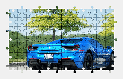 Пазлы Онлайн Ferrari 488 GTB