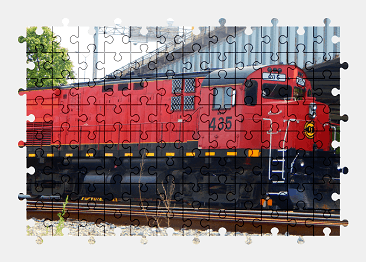 Пазлы Онлайн Локомотив WNYP 435 (C424)