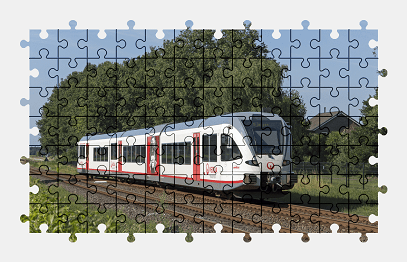 Пазлы Онлайн Veolia GTW 2-8 357