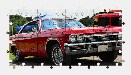 Пазлы Онлайн 1965 Chevrolet Impala Super Sport