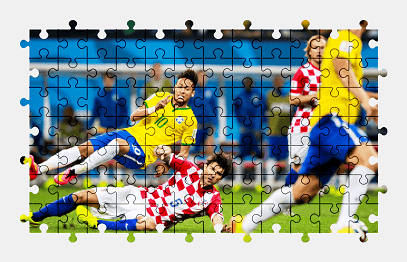 Пазлы Онлайн ЧМ по Футболу FIFA 2014: Бразилия - Хорватия