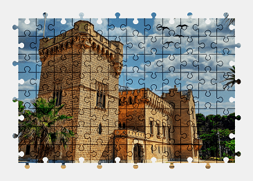 Пазлы Онлайн Castell Del Comte De Sicart, Испания