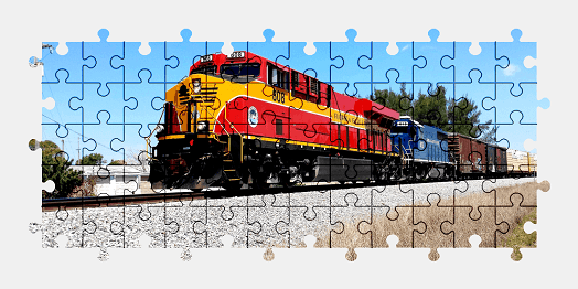 Пазлы Онлайн Тепловоз GE ES44C4