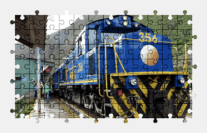 Пазлы Онлайн Поезд на PeruRail