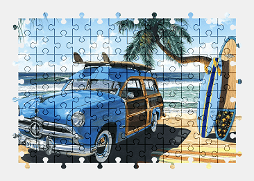 Пазлы Онлайн Ford Woodie