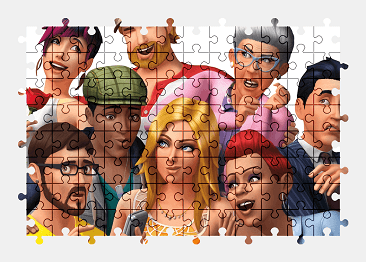 Пазлы Онлайн The Sims