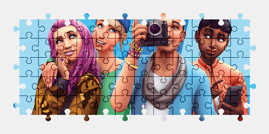 Пазлы Онлайн The Sims