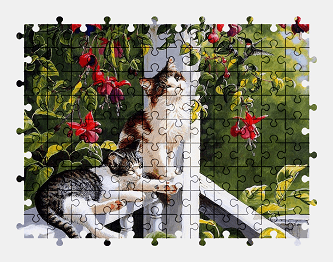 Пазлы Онлайн Кошки