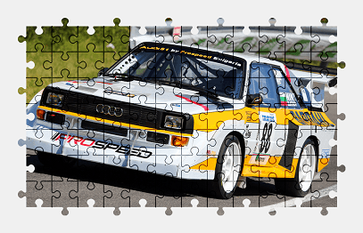 Пазлы Онлайн - Audi Quattro