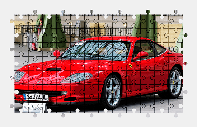 Пазлы Онлайн - Ferrari 550