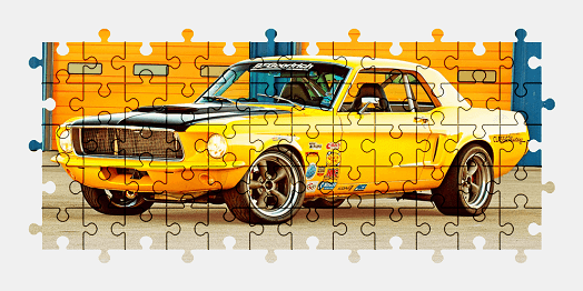 Пазлы Онлайн - Ford Mustang