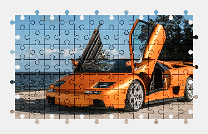 Пазлы Онлайн - Lamborghini Diablo