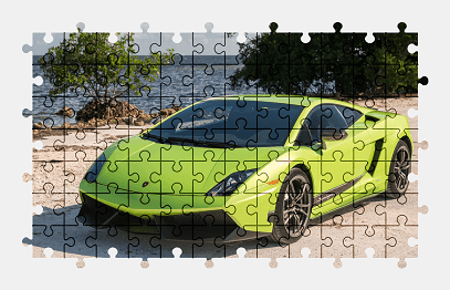 Пазлы Онлайн - Lamborghini Gallardo