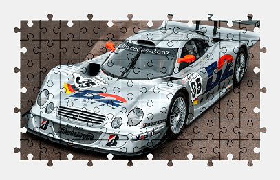 Пазлы Онлайн - Mercedes-Benz CLK GTR