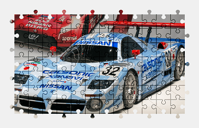 Пазлы Онлайн - Nissan R390 GT1